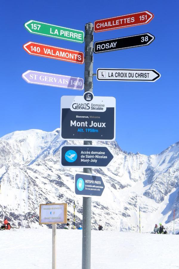 Saint-Gervais Apartment Next To Bettex Ski Lift Exteriör bild